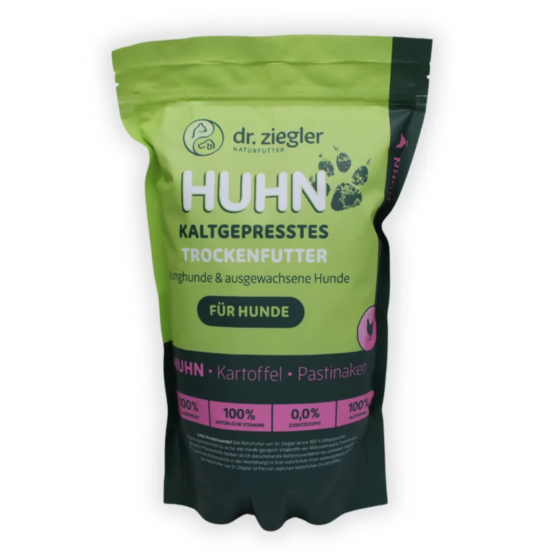 Kaltgepresstes Trockenfutter Huhn mit Kartoffel & Pastinaken 1 kg Packung